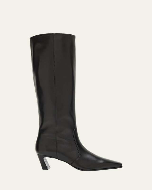 Stassi Leather Knee-High Boots